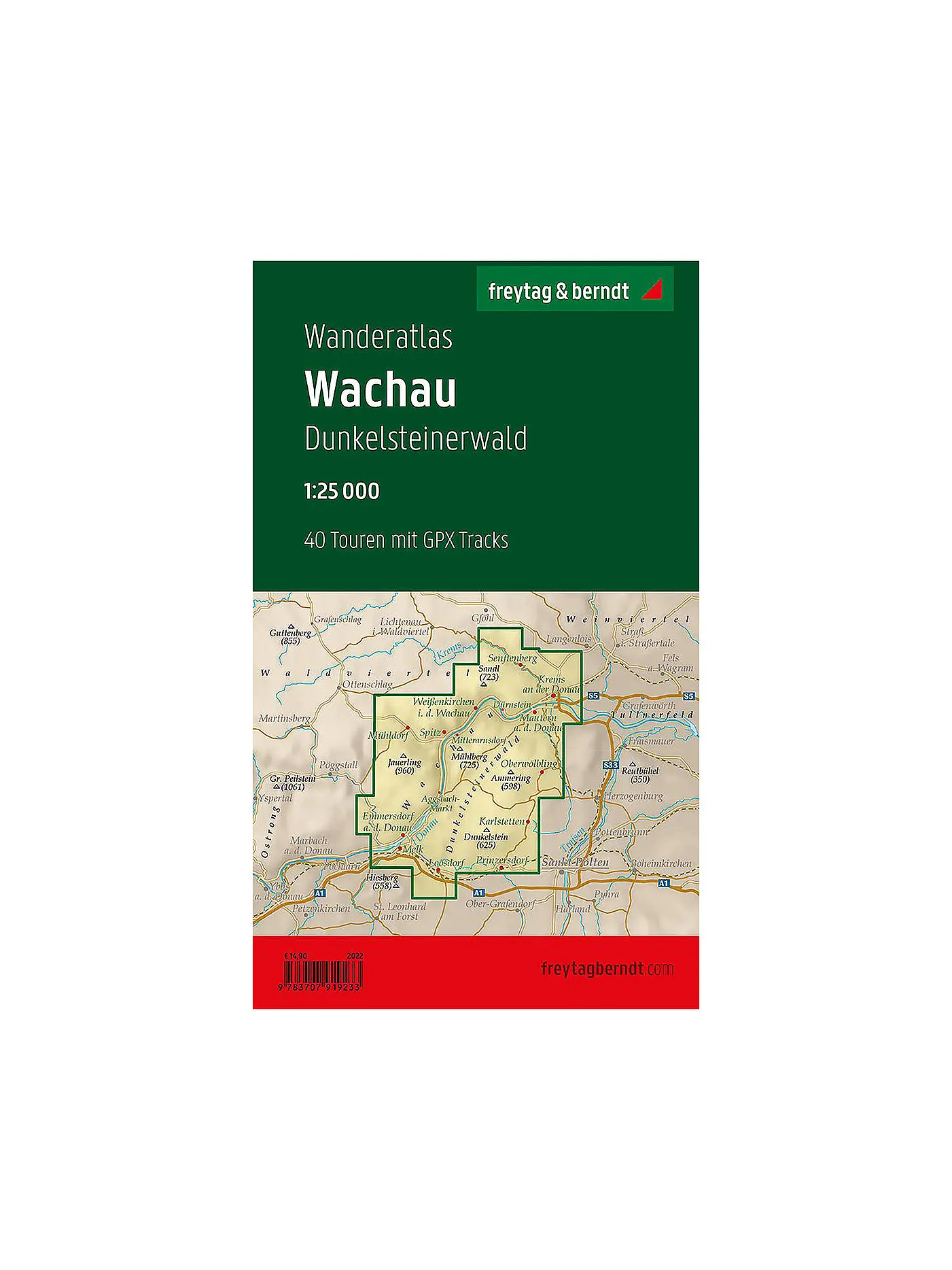 FREYTAG & BERNDT | Wanderkarte Wachau - Dunkelsteinerwald Maßstab 1:25.000 | 